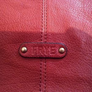 Frye dark red purse